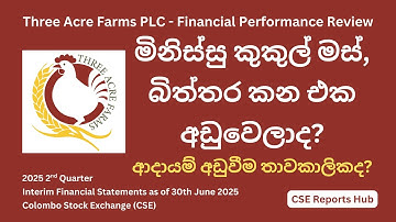 Three Acre Farms (TAFL.N) 2025Q2 Financial Performance | 2025 Q2 Report Analysis | CSE Reports Hub