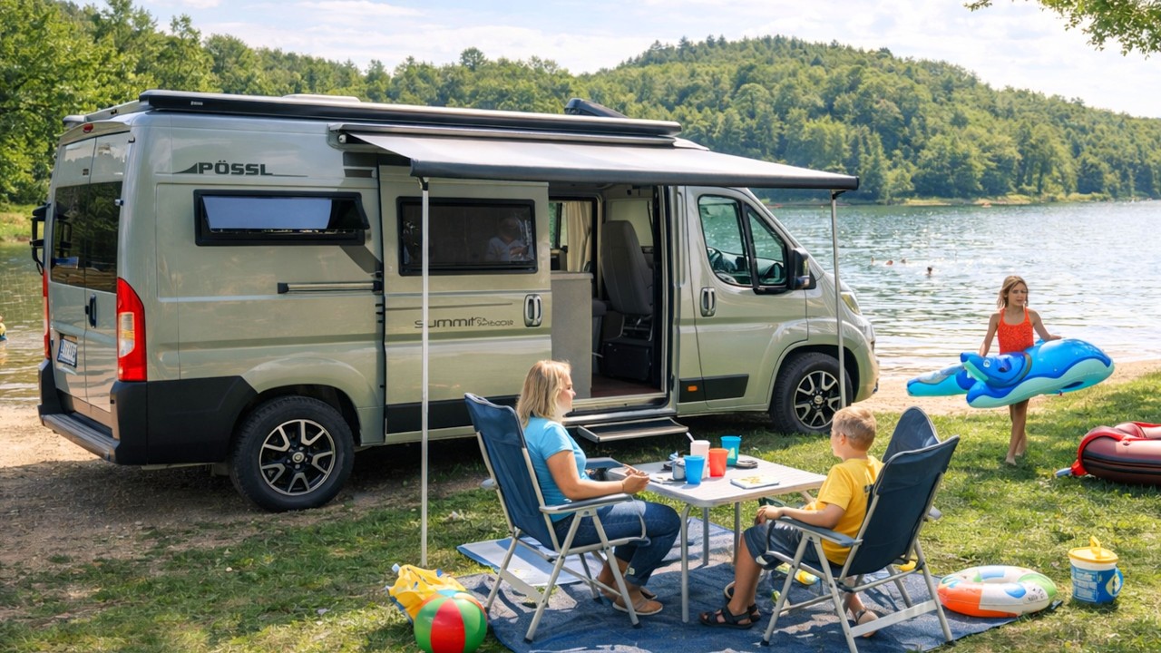 Familien-Van unter 6 m – Pössl Summit Shine 600 R Kastenwagen zeigt wie es geht!