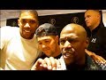 FLOYD MAYWEATHER PLANS TO HELP ANTHONY JOSHUA TIGHTEN UP DEFENSE; GIVES HIM MAJOR PROPS