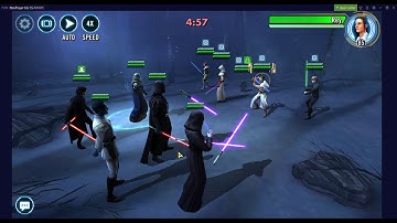 Training Vader vs Rey SWGOH