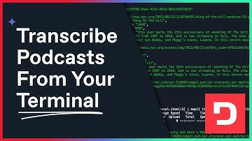 Transcribe Podcasts From Your Terminal with Deepgram