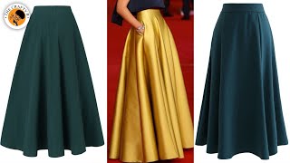 How To Cut & Sew ALine Skirt w/ Elastic Waist Band