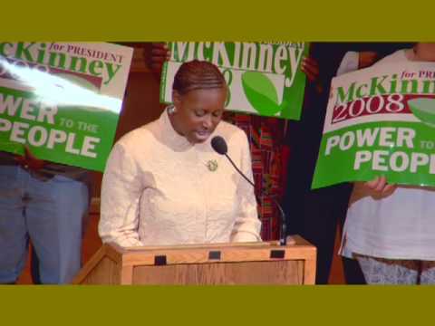 Part 1 - Cynthia McKinney Green Party Acceptance Speech
