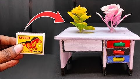 How To Make Matchbox Desk With Drawer || Hand Made Matchbox Craft || DIY Drawer From Matchbox |