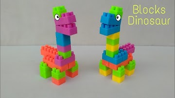 How to make a Block Dinosaur / Dinosaur-4 / Building Toys / Blocks Dinosaur / Blocks Games / Blocks