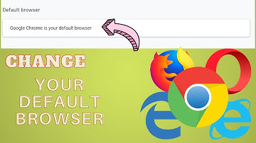 How to make google chrome default browser in windows 10. change default browser