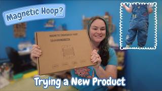 FIRST TIME Trying a Magnetic Embroidery Hoop! SewTech Brand Net Worth