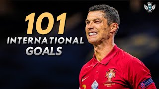 Cristiano Ronaldo All 101 International Goals 🇵🇹 ● THE GOAL MACHINE