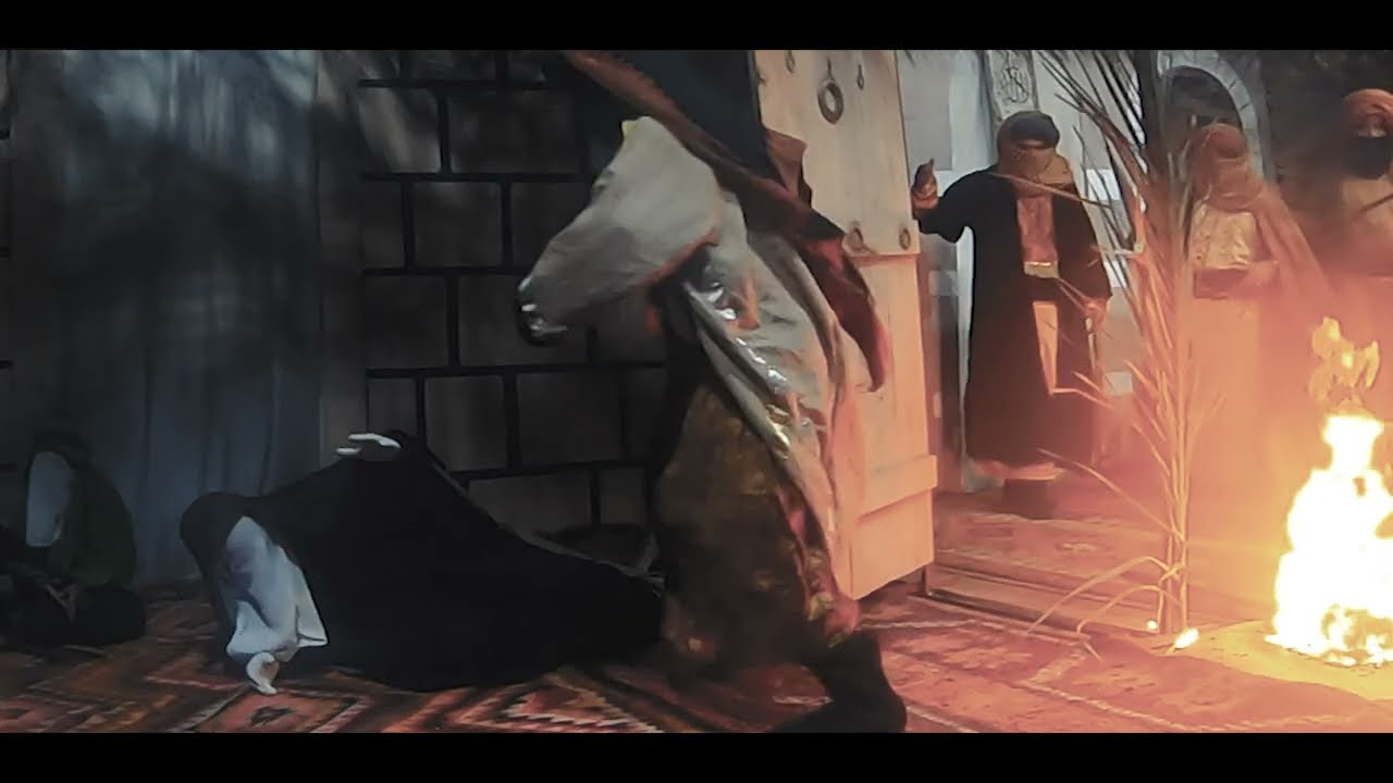 مشهد حرق بيت الزهراء وكسر ضلعها