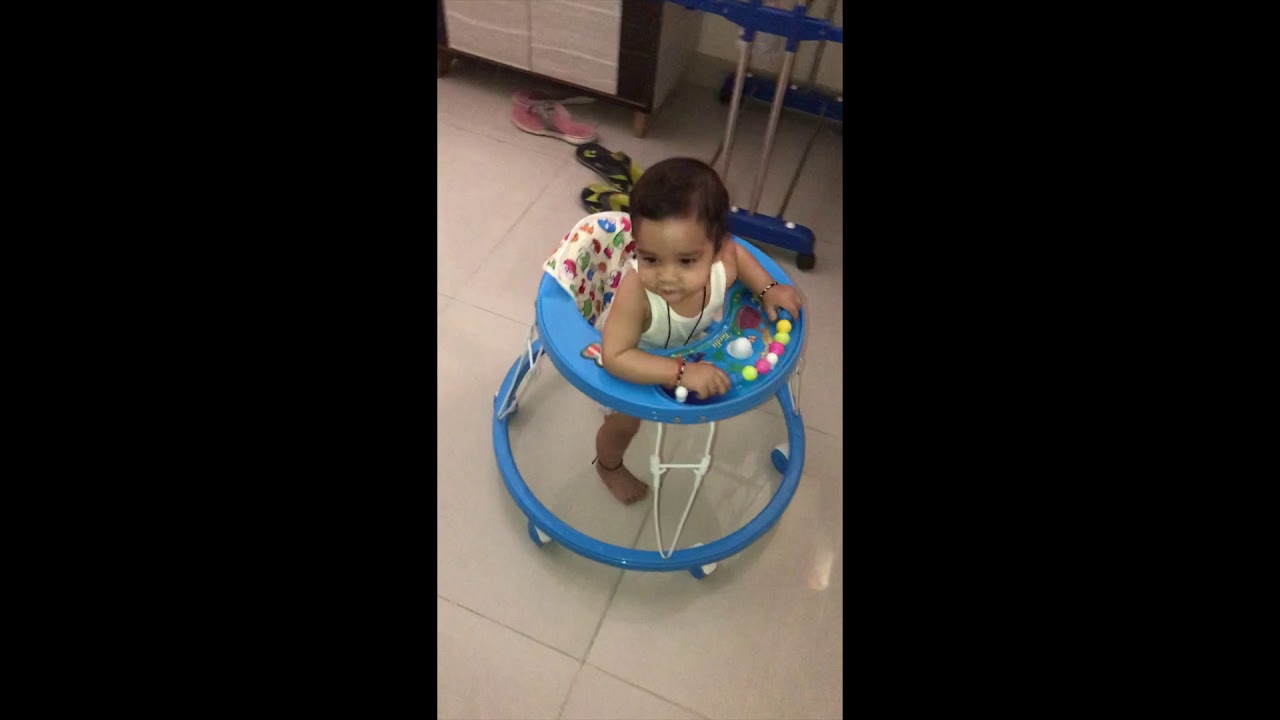 7 Month Baby Enjoying on Baby Walker Safe to use & to learn how to