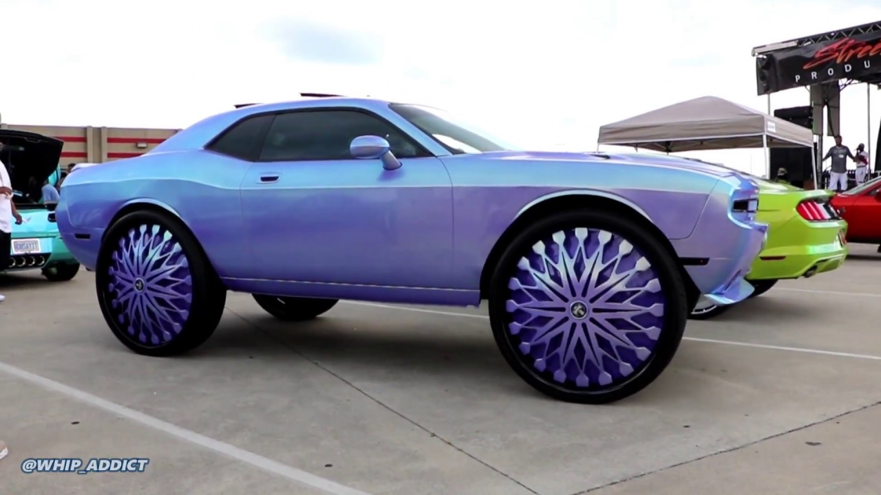 WhipAddict: New Look: Outrageous Chevy Camaro and Dodge Challenger on DUB 3...