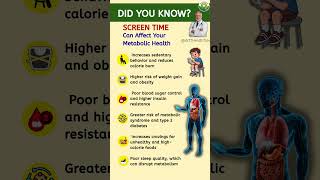 Screen Time Can Harm Your Metabolic Health | Effects of Excessive Screen Use | Dr. ZT Health Tips