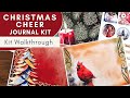 Christmas cheer printable junk journal kit walkthrough  giggle glitter graphics