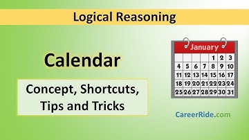 Calendar - Tricks & Shortcuts for Placement tests, Job Interviews & Exams