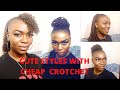 STILI CARINI SU CAPELLI NATURALI 4C| CUTE STYLES ON 4C NATURAL HAIR WITH CROTCHET| PROTECTIVE STYLES