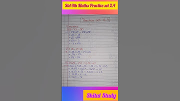 Std 9th maths part 1 chapter 2 Real numbers practice set 2.4| #shorts #Shitalstudy #std9 #maths