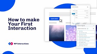 How to Make Your First Interaction
