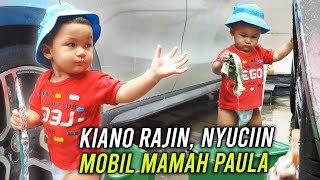 KIANO RAJIN NYUCIIN MOBIL MAMAH PAULA ..