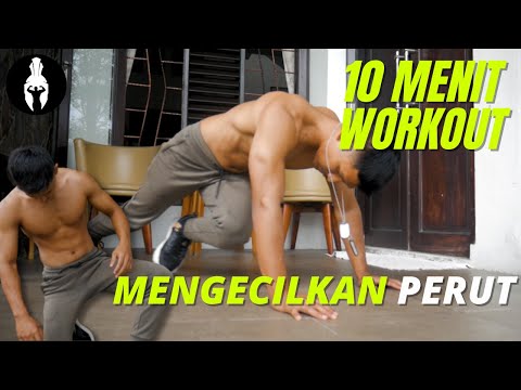 LATIHAN MENGECILKAN PERUT Dalam 10 MENIT | TANPA ALAT