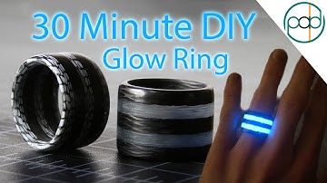 Cheapest Way to Make Carbon Fiber Glow Rings - DIY