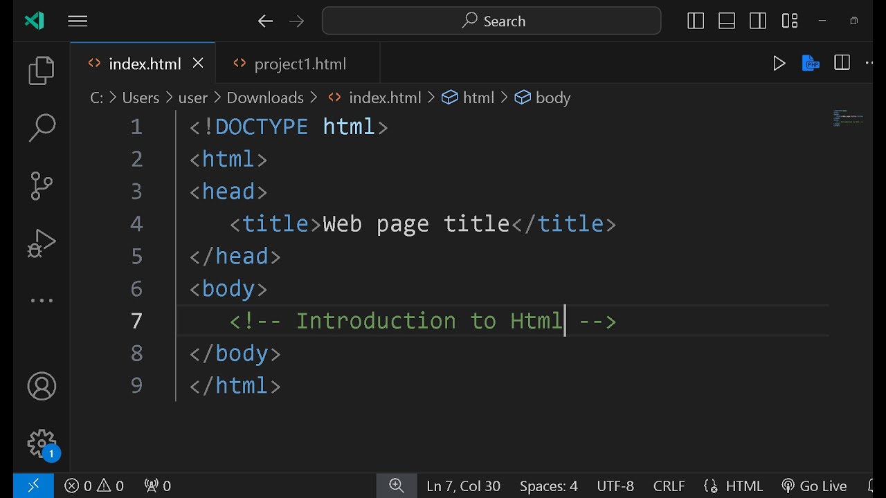 Basic HTML codes | Structure of HTML | HTML for beginners - YouTube