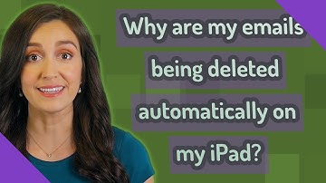 Why are my emails being deleted automatically on my iPad?