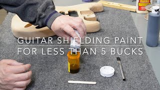 Quick Tip 18: Make Your Own Electric Guitar Shielding Paint Using Graphite for around Five Dollars!