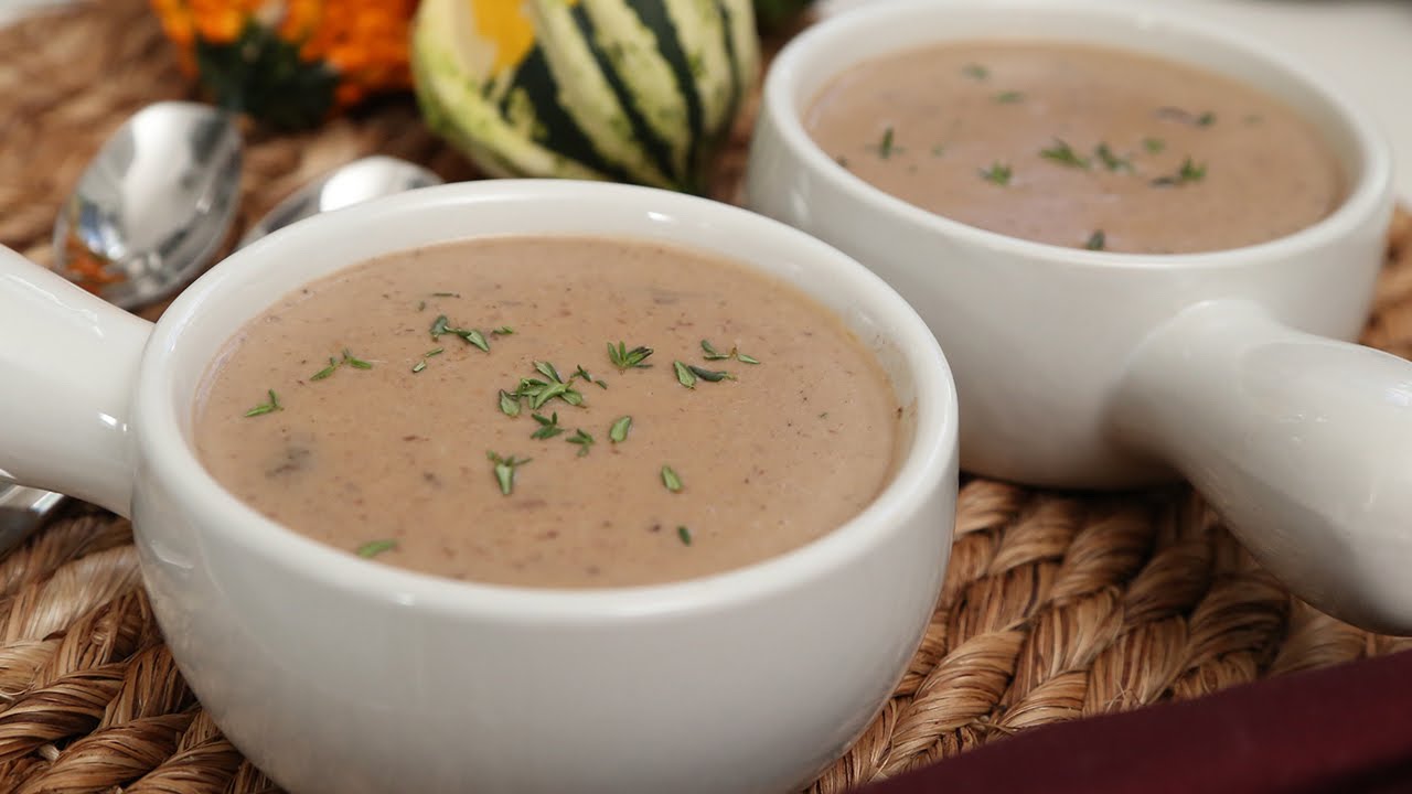 Cream of Mushroom Soup | #Homemade | The Domestic Geek