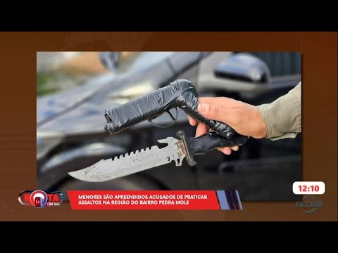 Menores são apreendidos acusados de prática de assaltos na região da Pedra Mole 12 12 2024