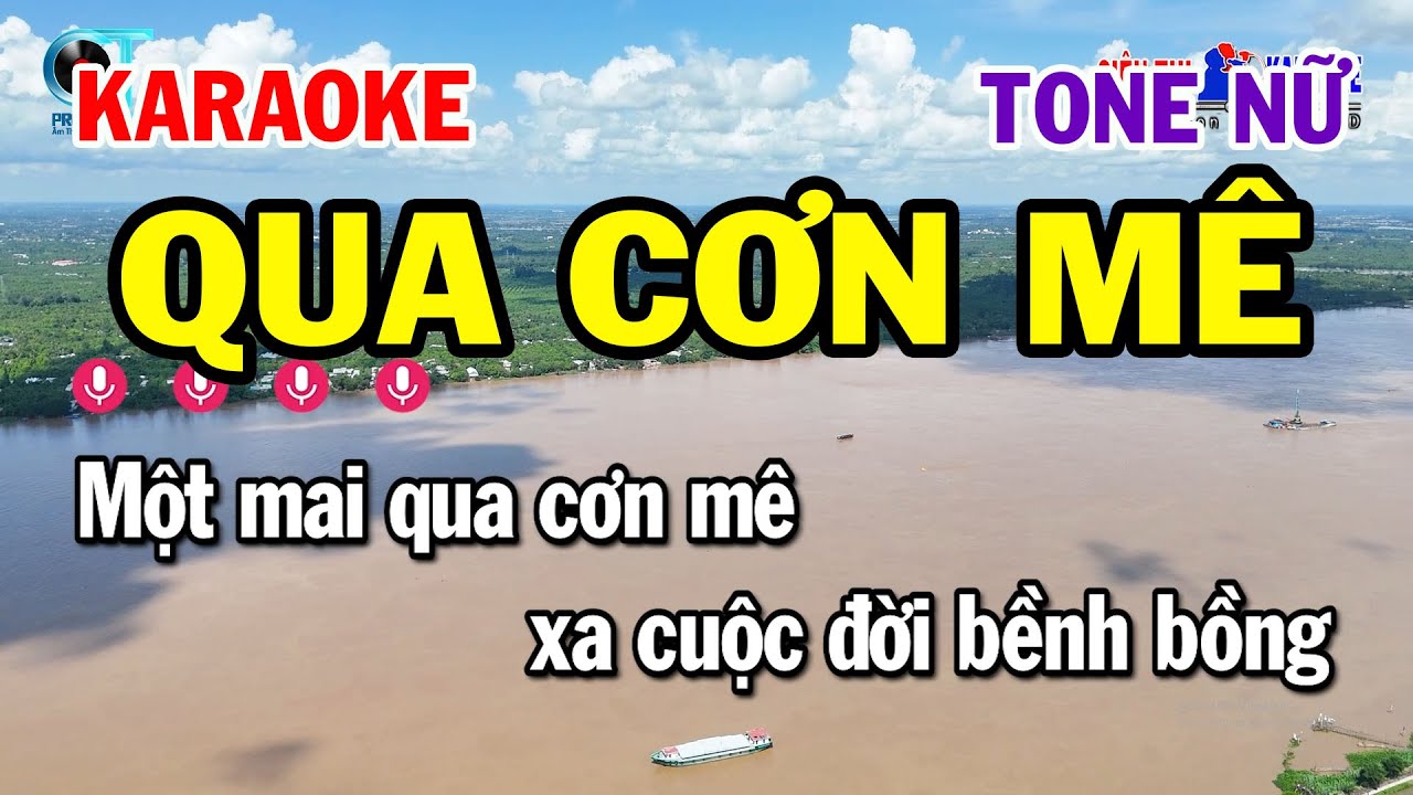 Karaoke Qua Cơn Mê Tone Nữ ( Am ) Nhạc Sống Beat Mới || Karaoke Siêu Thị