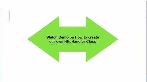 What is HttpHandler and How to Implement Custom HttpHandler in ASP NET MVC