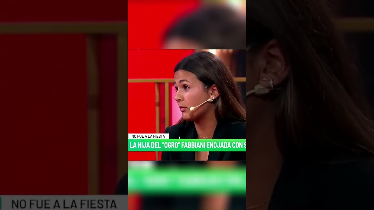 LA HIJA DE AMALIA GRANATA ENOJADA CON SU PAP&Aacute;, EL OGRO FABBIANI