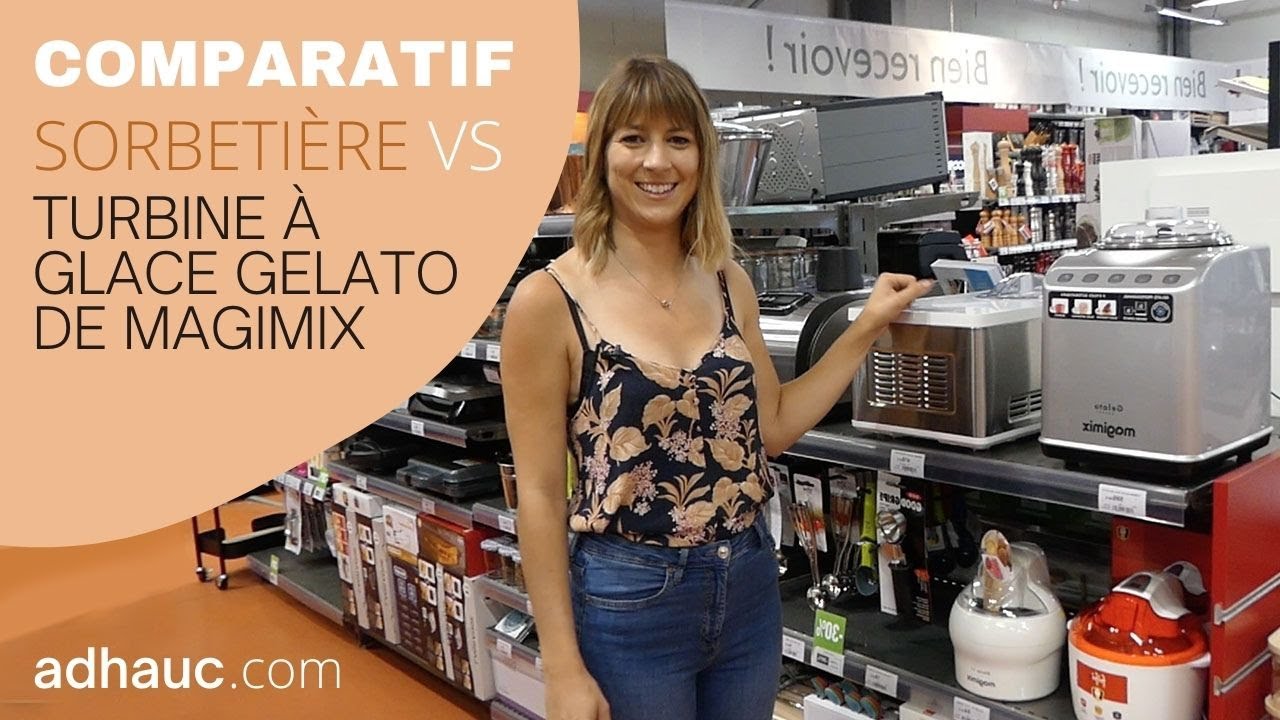 Comparatif - Sorbetière vs turbine à glace Gelato Magimix et en bonus une recette de glace