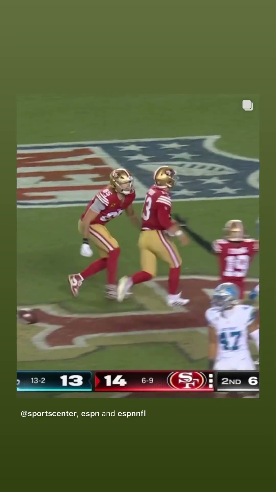 He faked the throw #hoodnews #49ers #brockpurdy #detroitlions #touchdown #omg #how #wow #sports #run
