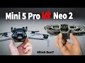 DJI Neo 2 vs Mini 5 Pro DRONE Showdown for Beginners!