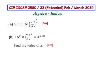 IGCSE 0580 Math | Paper 2 Feb/March 2025 | Algebra Qtns Explained