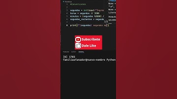 Conversor de Segundos a Horas, Minutos y Segundos Restantes | Python #VSCode #Programación #módulo