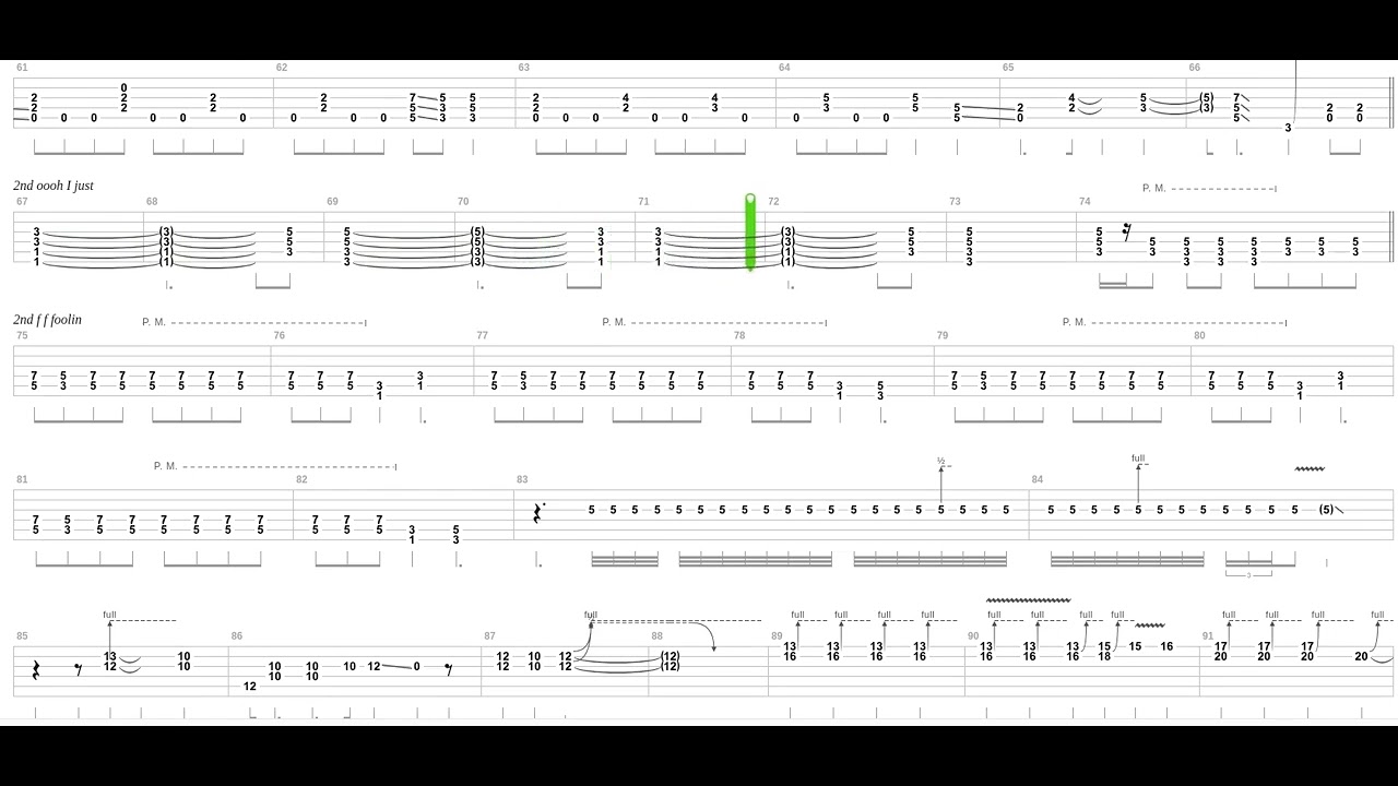 Foolin Tab by Def Leppard + Guitar only + Guitar tab