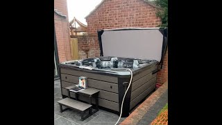 UK Hot Tub Full Delivery & Installation Timelapse | Black Diamond Spas
