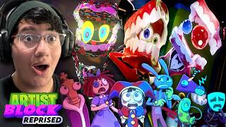 AN OUTSTANDING ANIMATION!! || ARTIST BLOCK: REPRISE (DIGITAL CIRCUS 3D MUSIC VIDEO) REACTION