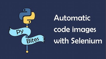 Automatically create beautiful code snippet images using Carbon and Selenium