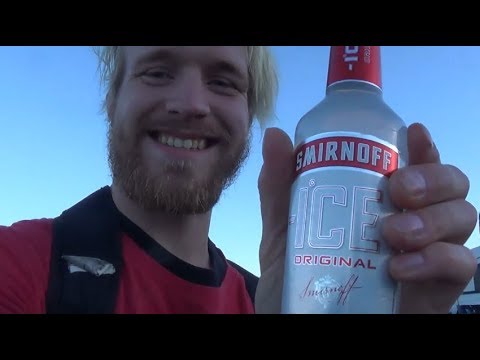 kristofer-tasting-smirnoff-ice-original-vodka-mixed-drink