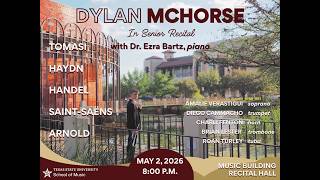 Senior, Dylan McHorse (trumpet) with Dr. Ezra Bartz (piano) [Sat 5/2]
