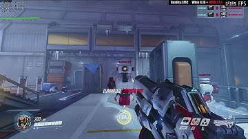 Wine 4.16 + DXVK 1.4.1 - Overwatch EPIC settings - Practice Range - Linux