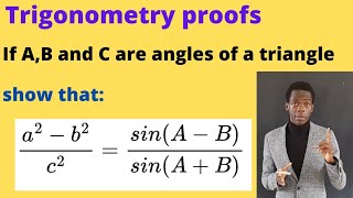 Trigonometry proofs........#africastruggle.