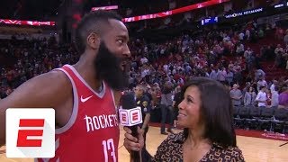 James Harden on Houston Rockets win streak: 'We have to take it one game at a time' | ESPN