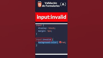 💻 Cómo Validar Formularios con HTML y CSS en 60 segundos #Shorts