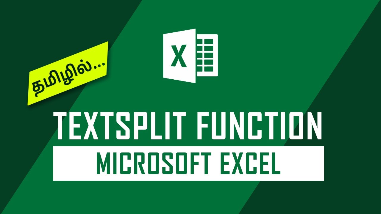 Text Split Function on Microsoft Excel | Tamil Tech Pistha | Excel Functions