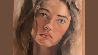 Painting a portrait in oils in one sitting