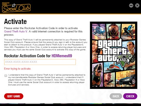 rockstar activation code gta 5 that work